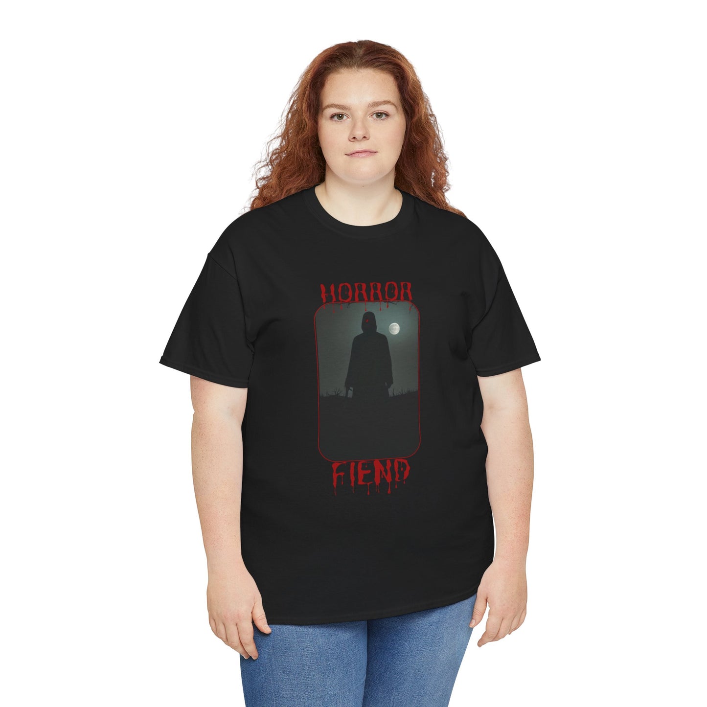 Horror Fiend Unisex Heavy Cotton Tee - Perfect for Halloween and Horror Lovers