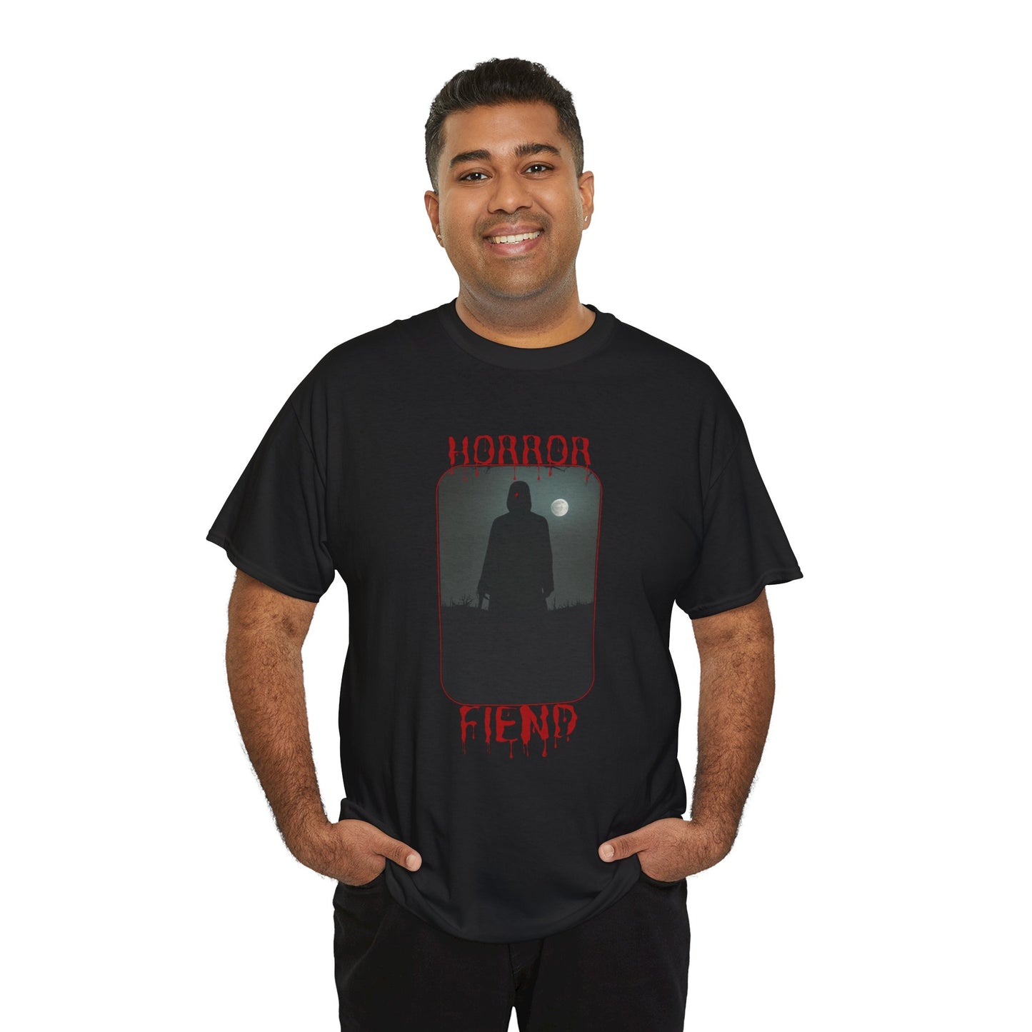 Horror Fiend Unisex Heavy Cotton Tee - Perfect for Halloween and Horror Lovers