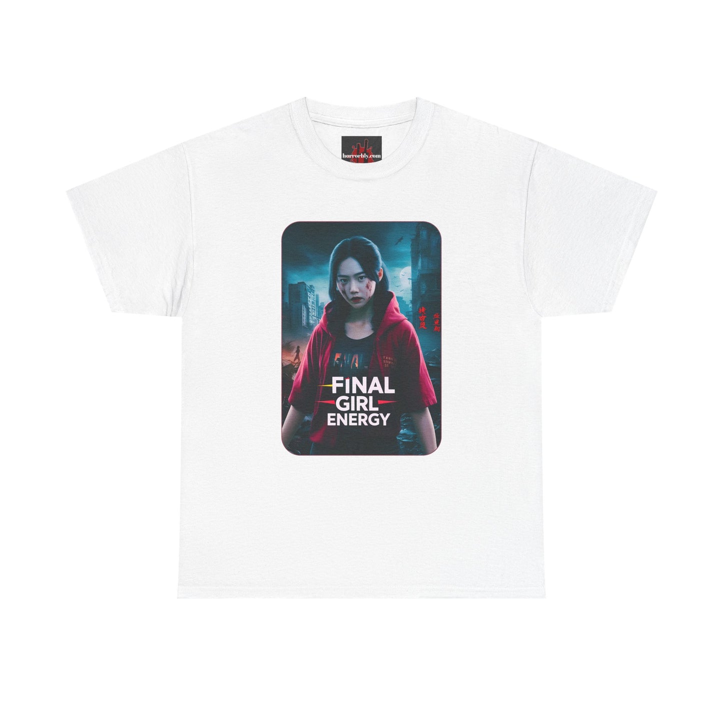 Final Girl Energy Unisex Heavy Cotton Tee - Horror Fan Shirt