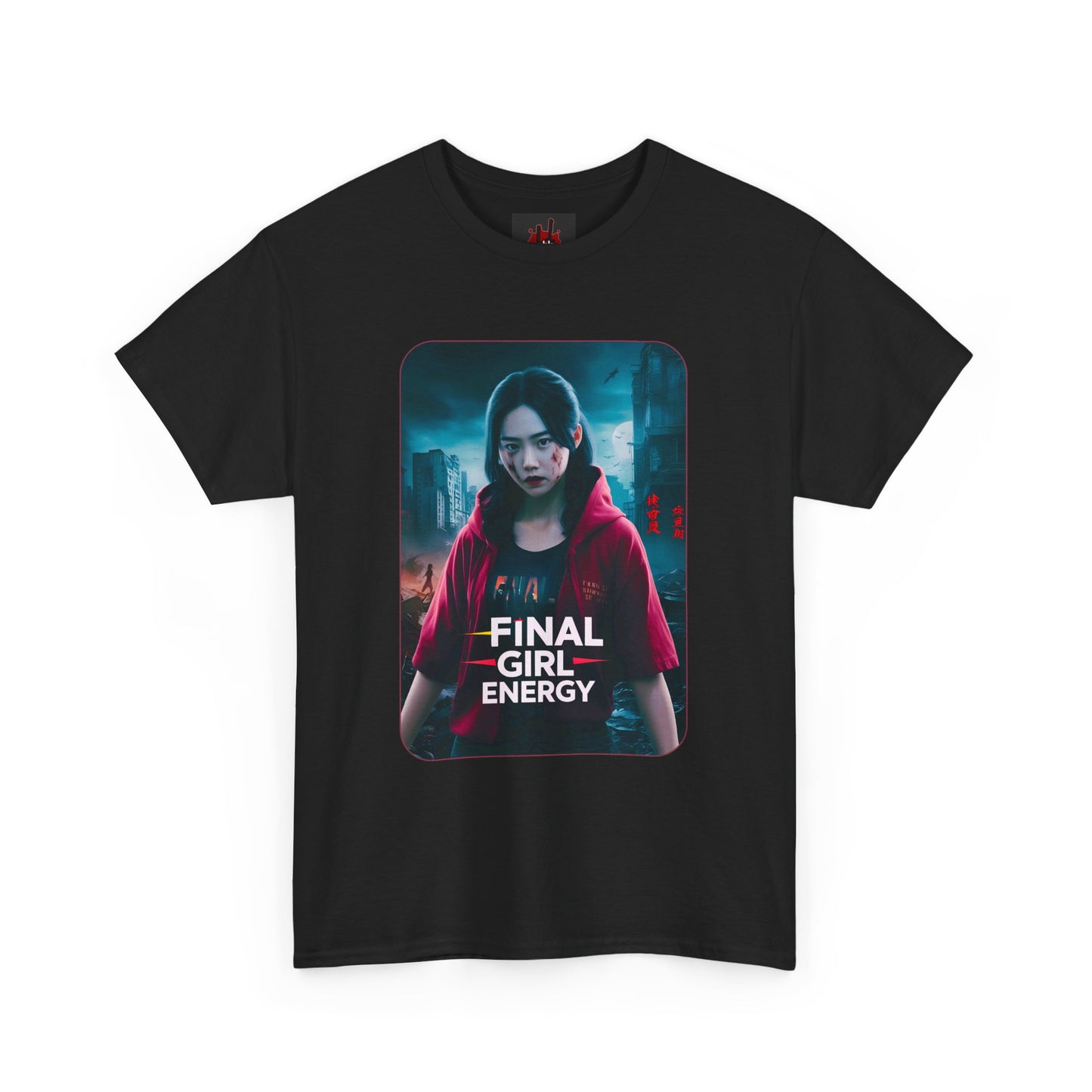 Final Girl Energy Unisex Heavy Cotton Tee - Horror Fan Shirt