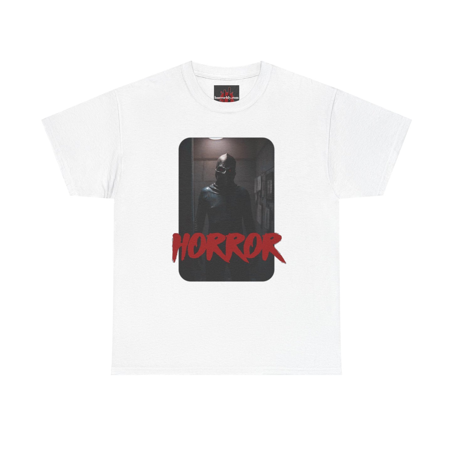Horror-Themed Unisex Heavy Cotton Tee for Halloween and Horror Movie Fans