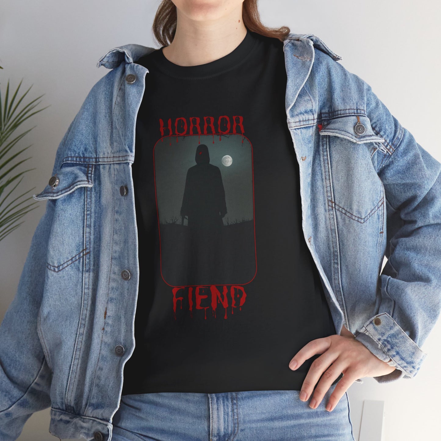 Horror Fiend Unisex Heavy Cotton Tee - Perfect for Halloween and Horror Lovers