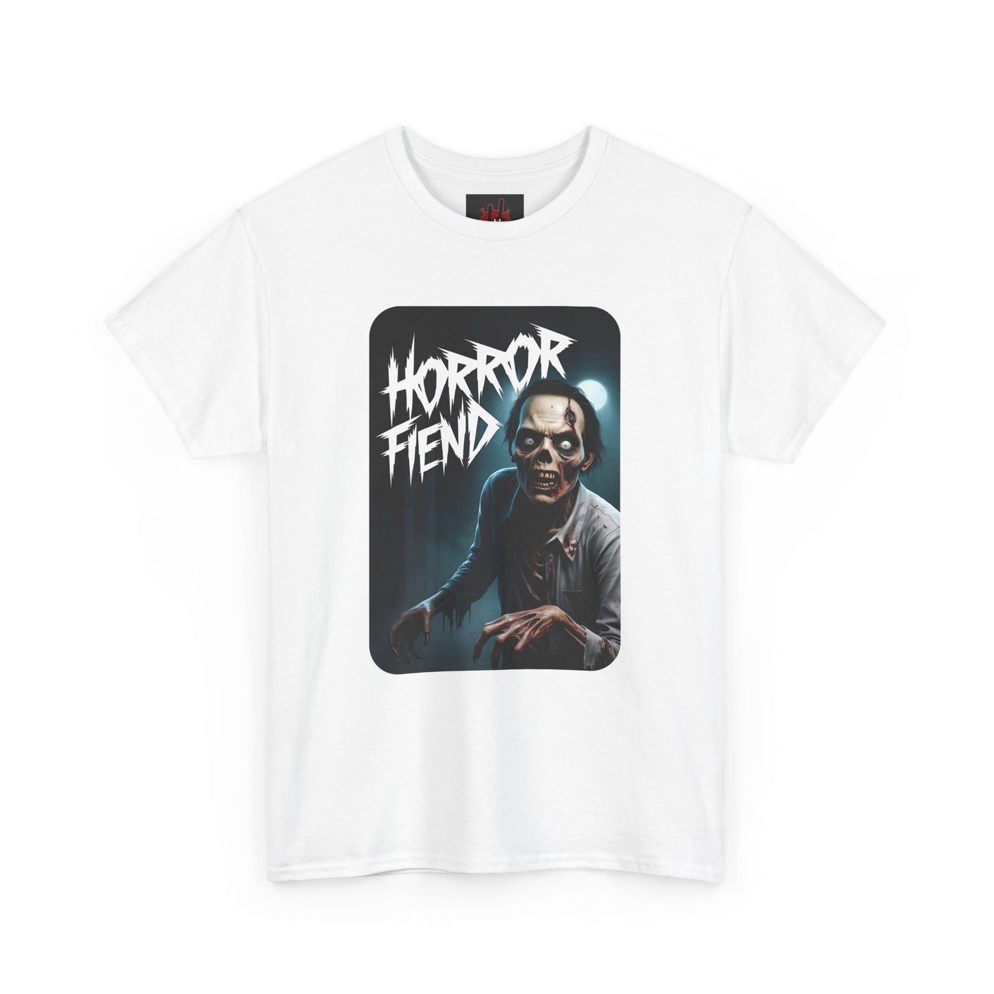 Horror Fiend Unisex Heavy Cotton Tee - Spooktacular Graphic Tee for Horror Enthusiasts