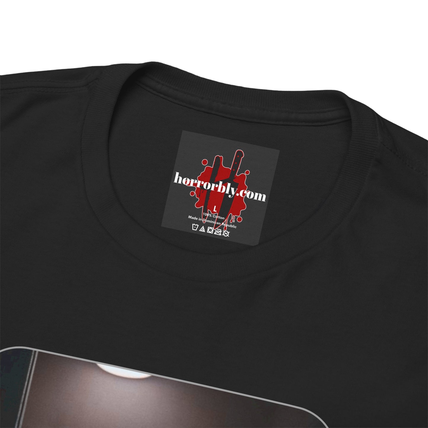 Horror-Themed Unisex Heavy Cotton Tee for Halloween and Horror Movie Fans