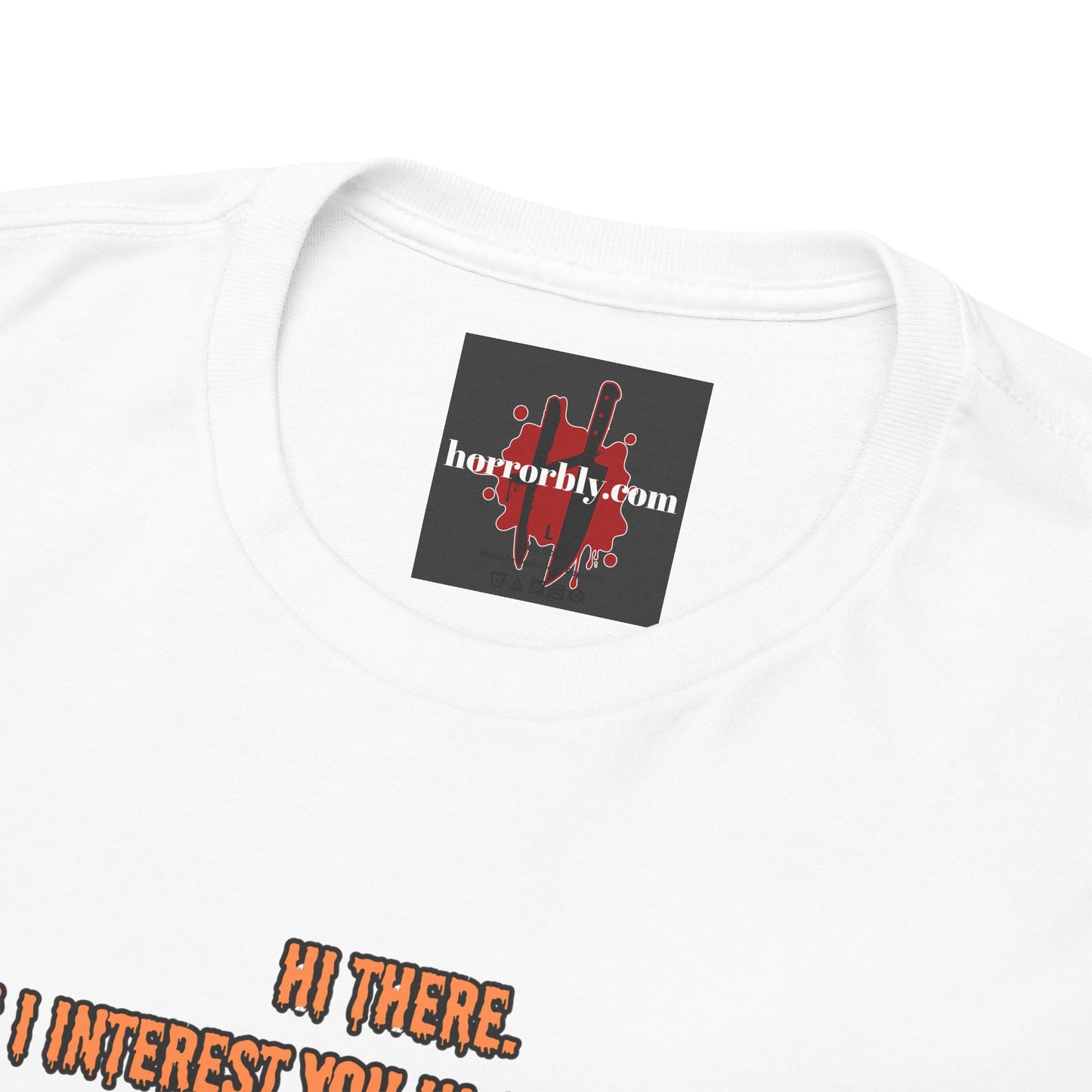 Horror Heavy Cotton Tee - 'Can I Interest You in Summer Camp?' Classic Horror Inspired Shirt