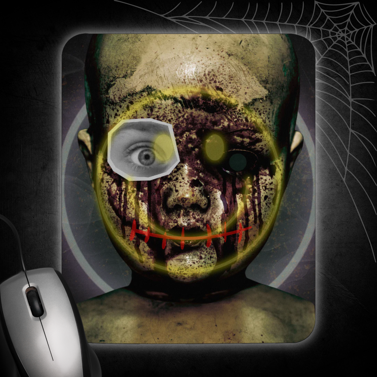 Custom Horror Doll Pop-Art Mouse pad