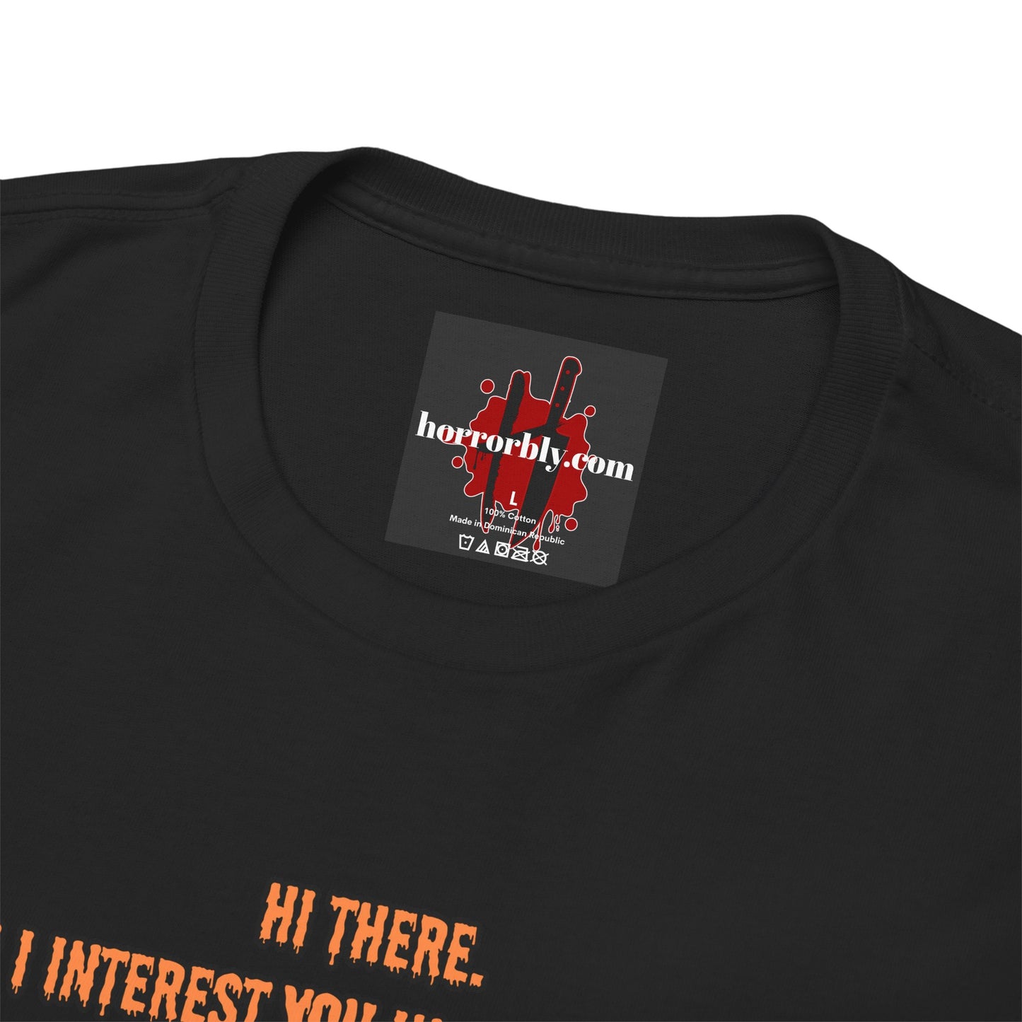 Horror Heavy Cotton Tee - 'Can I Interest You in Summer Camp?' Classic Horror Inspired Shirt