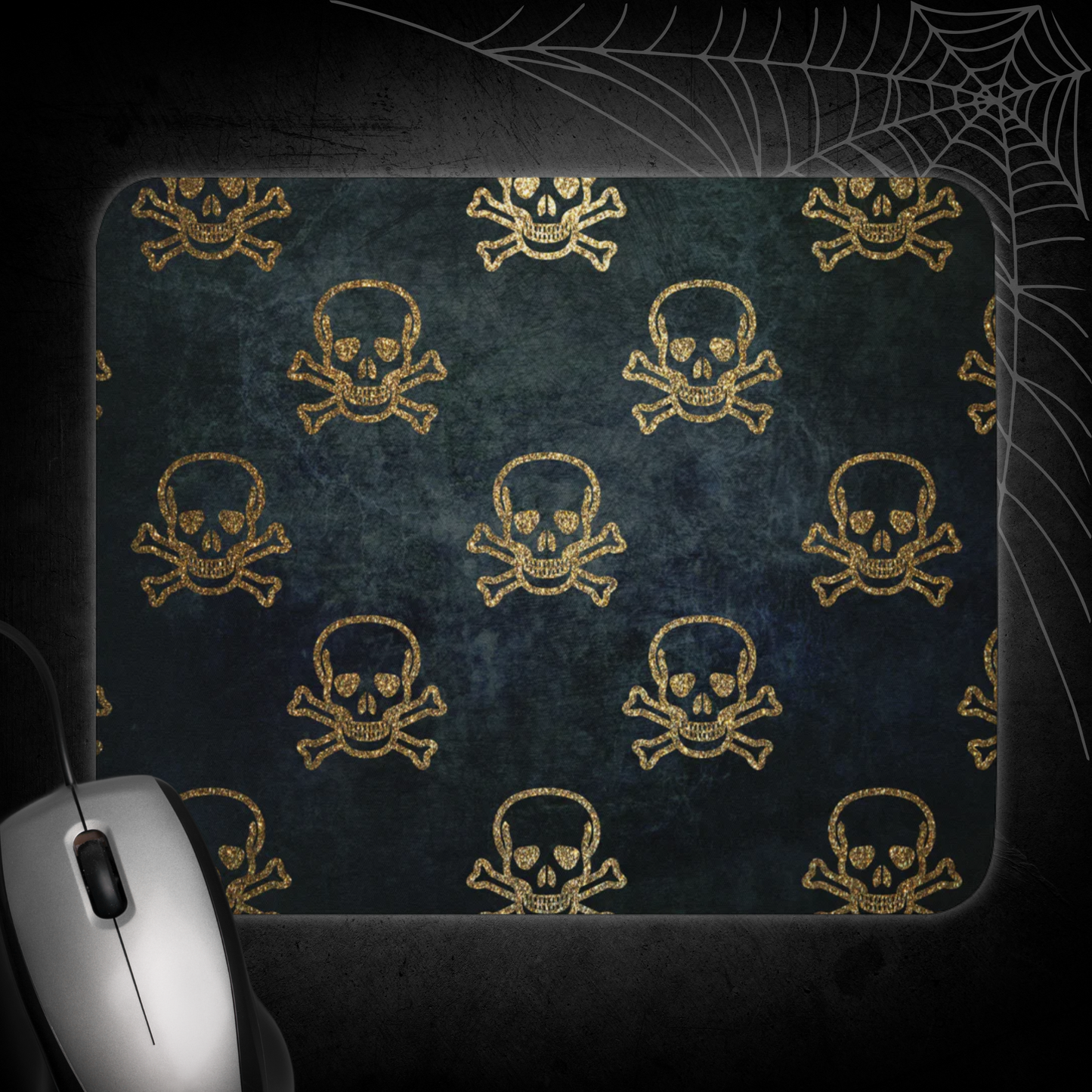 Horror Style Skull Pattern Mouse pad