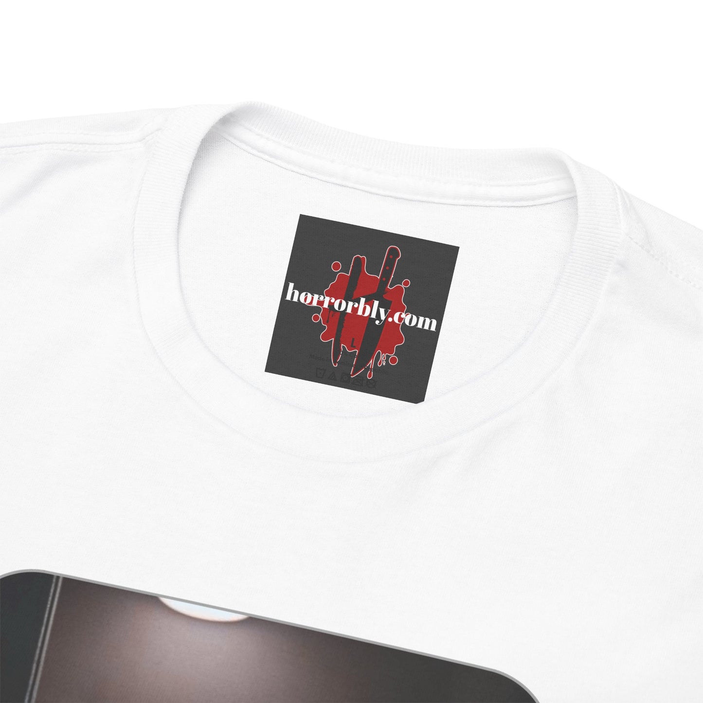 Horror-Themed Unisex Heavy Cotton Tee for Halloween and Horror Movie Fans