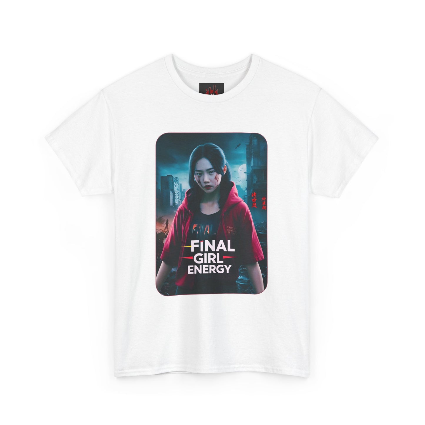 Final Girl Energy Unisex Heavy Cotton Tee - Horror Fan Shirt