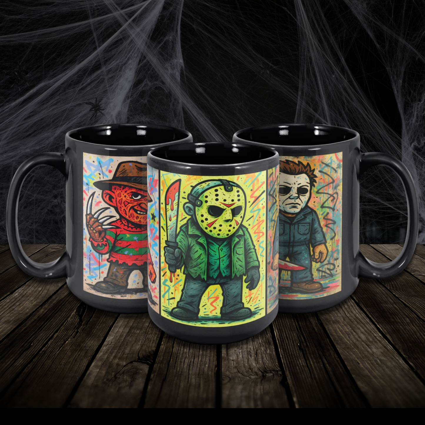 Pop-Art Classic Horror Characters 15oz Mug