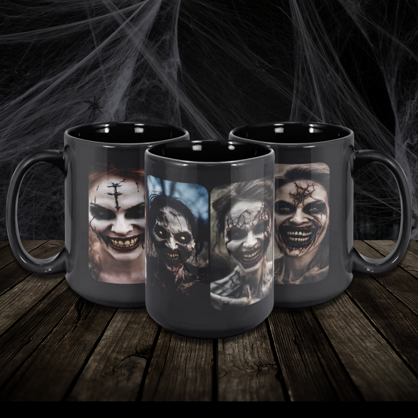 Happy Possessed Females for a Happy Home Coffee Mug, 15oz. For whatever kind of liquids you're into.