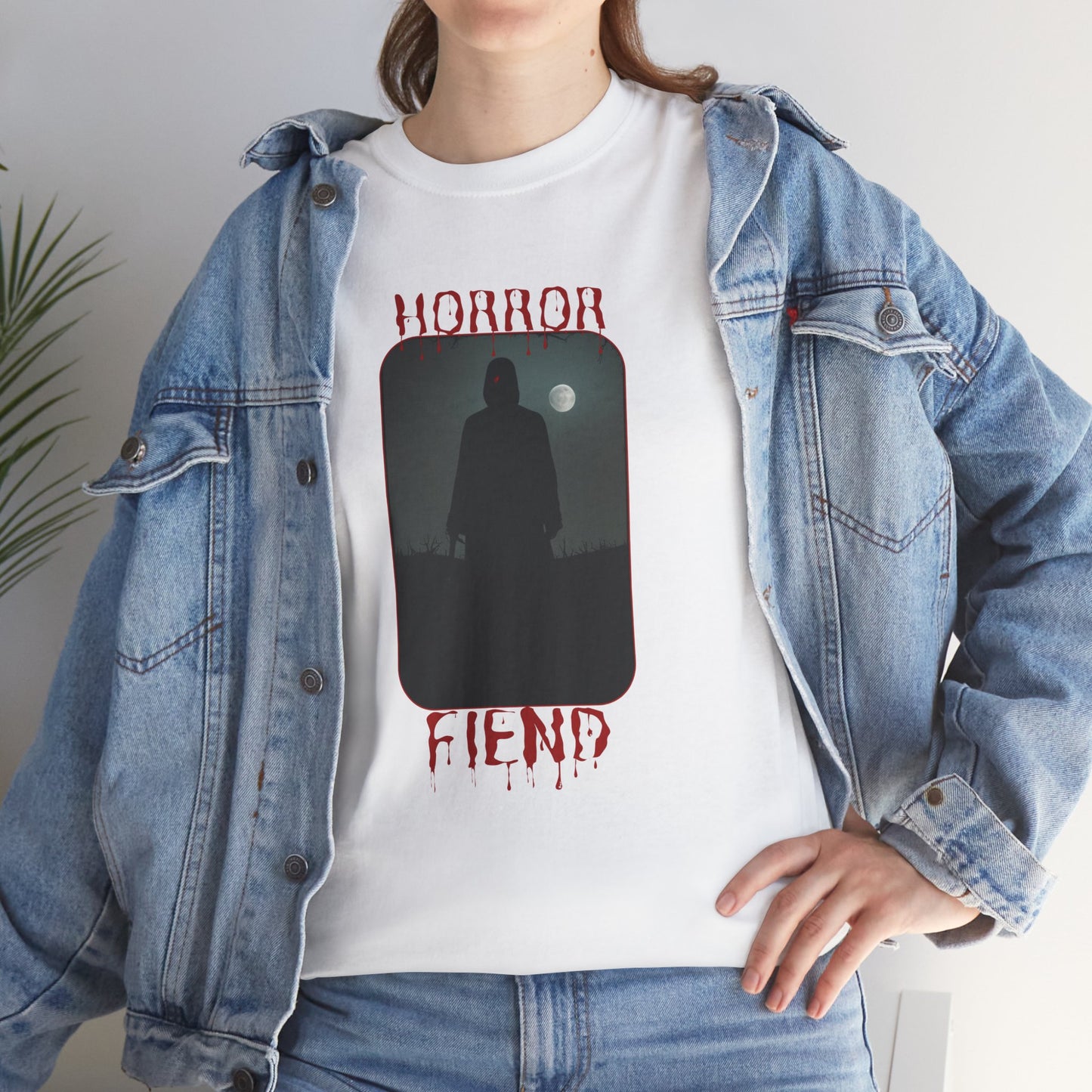 Horror Fiend Unisex Heavy Cotton Tee - Perfect for Halloween and Horror Lovers