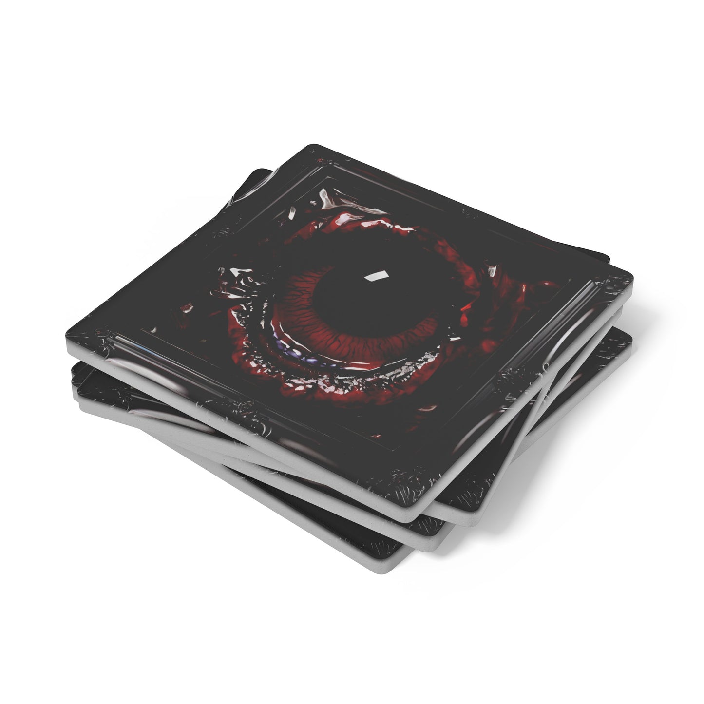Creepy Eye Gore Coasters, Set of 4