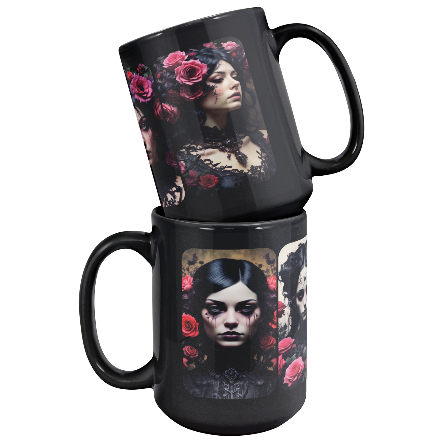 Floral_Goth_Girl_15oz_Ceramic_Mug_Mug_Stacked_Mockup.png