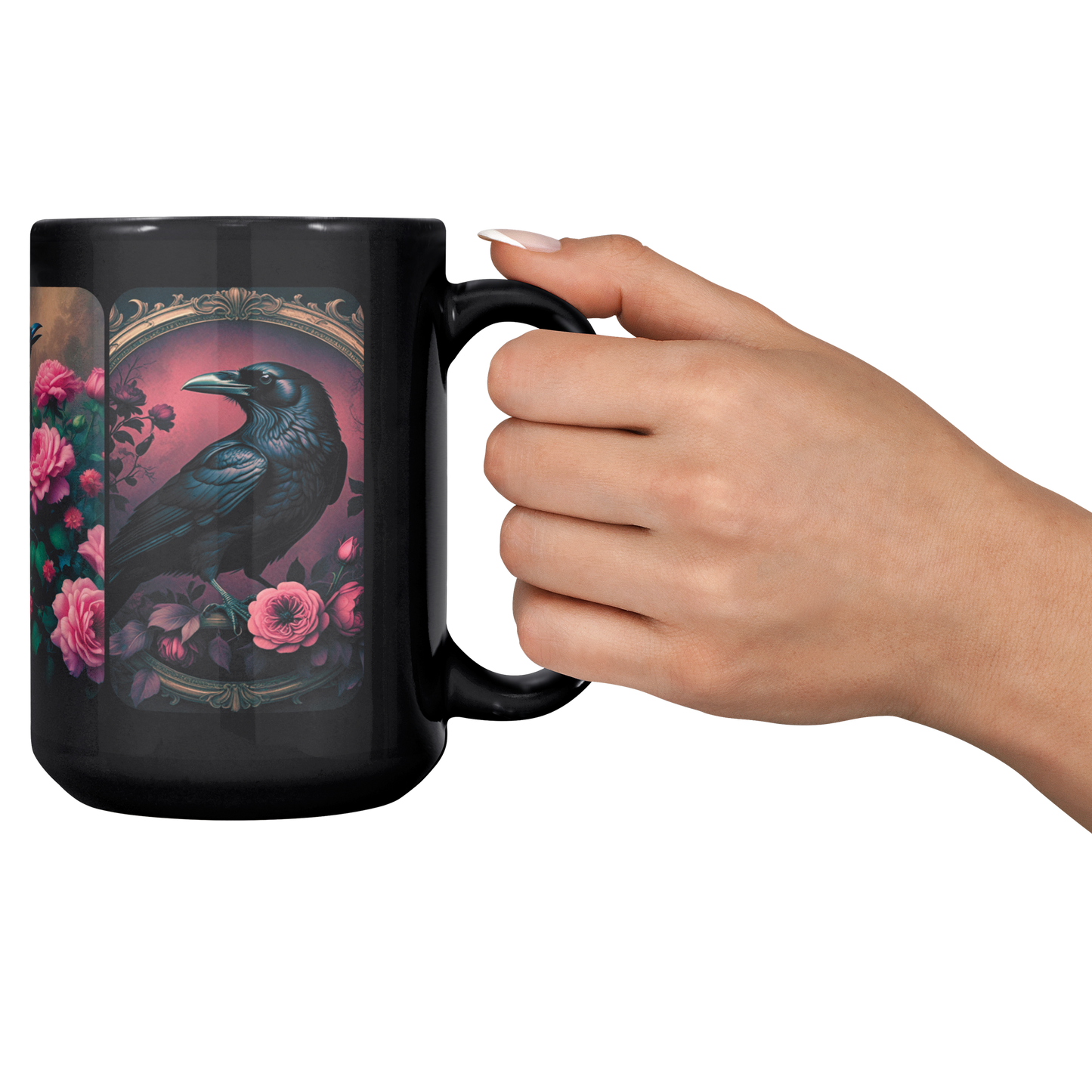 Goth_Crow_Mug_15oz_Dishwasher_and_Micr_Lifestyle_RH_Cheers_Mockup.png