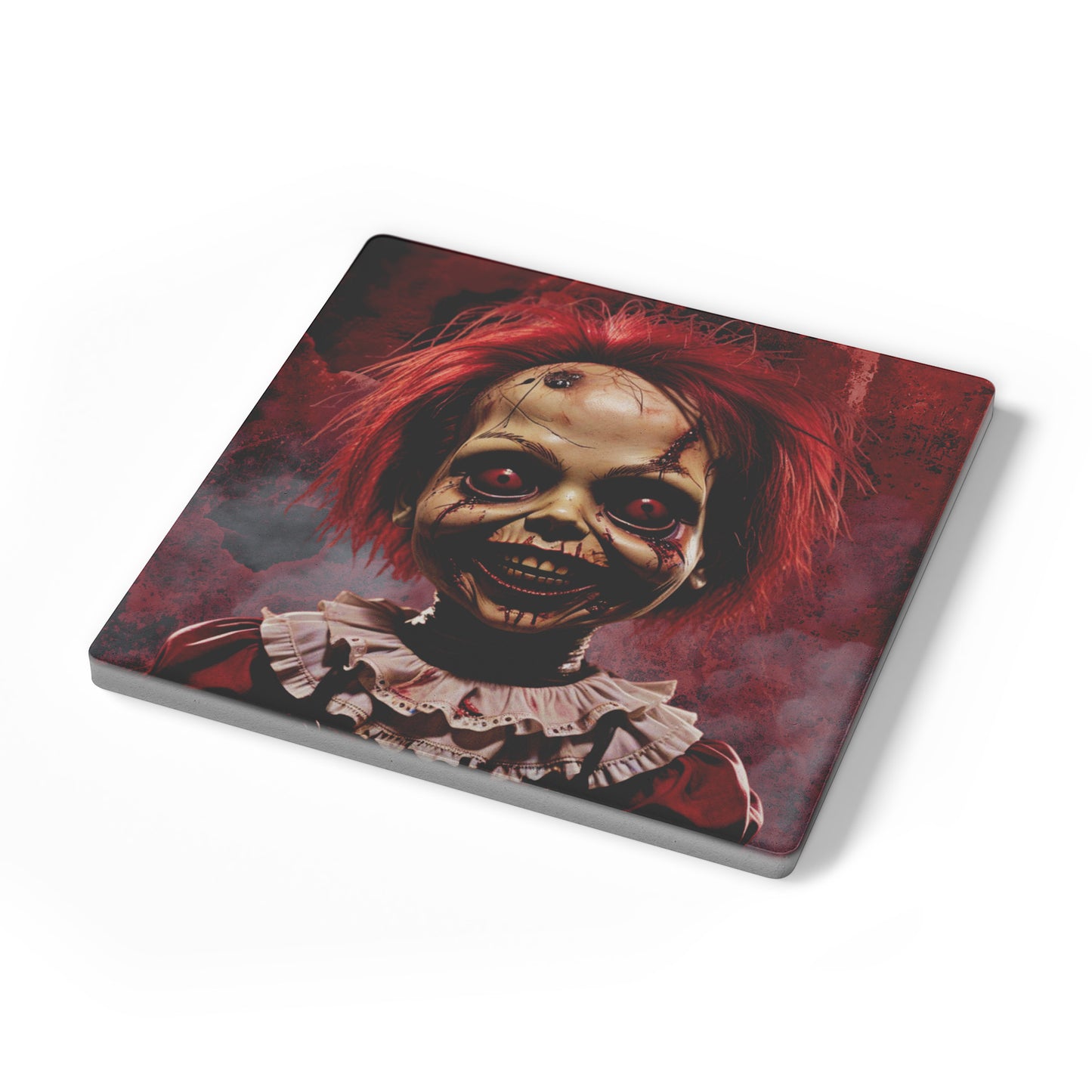 Possessed Horror Doll Coasters, Set of 4