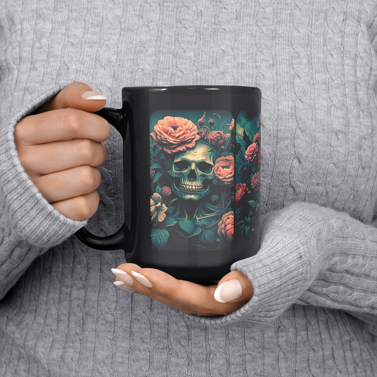 Horror_Skull_and_Floral_Ceramic_Mugs_Ce_Lifestyle_LH_Chest_Mockup.png