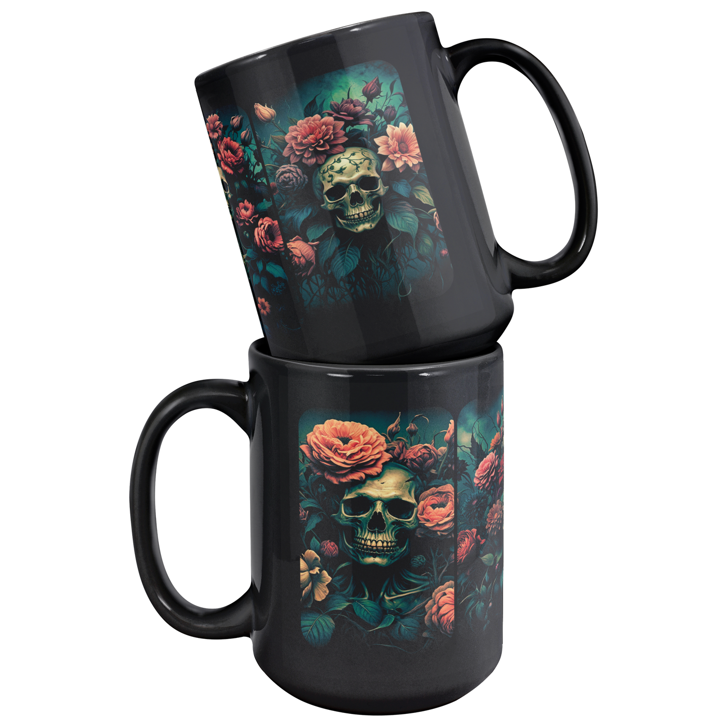 Horror_Skull_and_Floral_Ceramic_Mugs_Ce_Mug_Stacked_Mockup.png