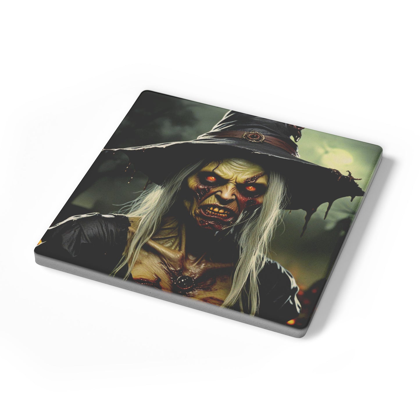 Cannibal Horror Witch Coasters, Set of 4