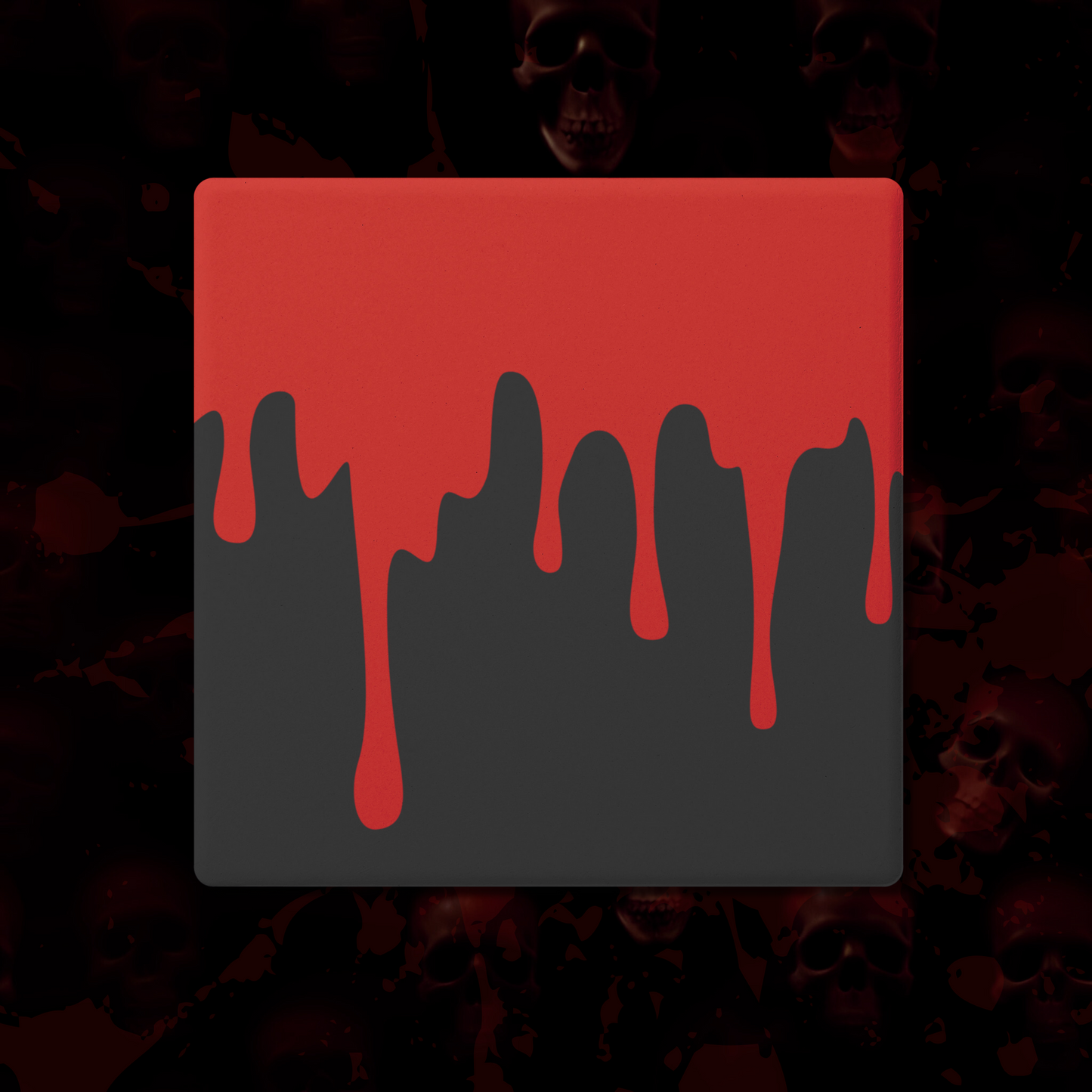 Blood Drip Coasters for Horror Enthusiasts, Set of 4
