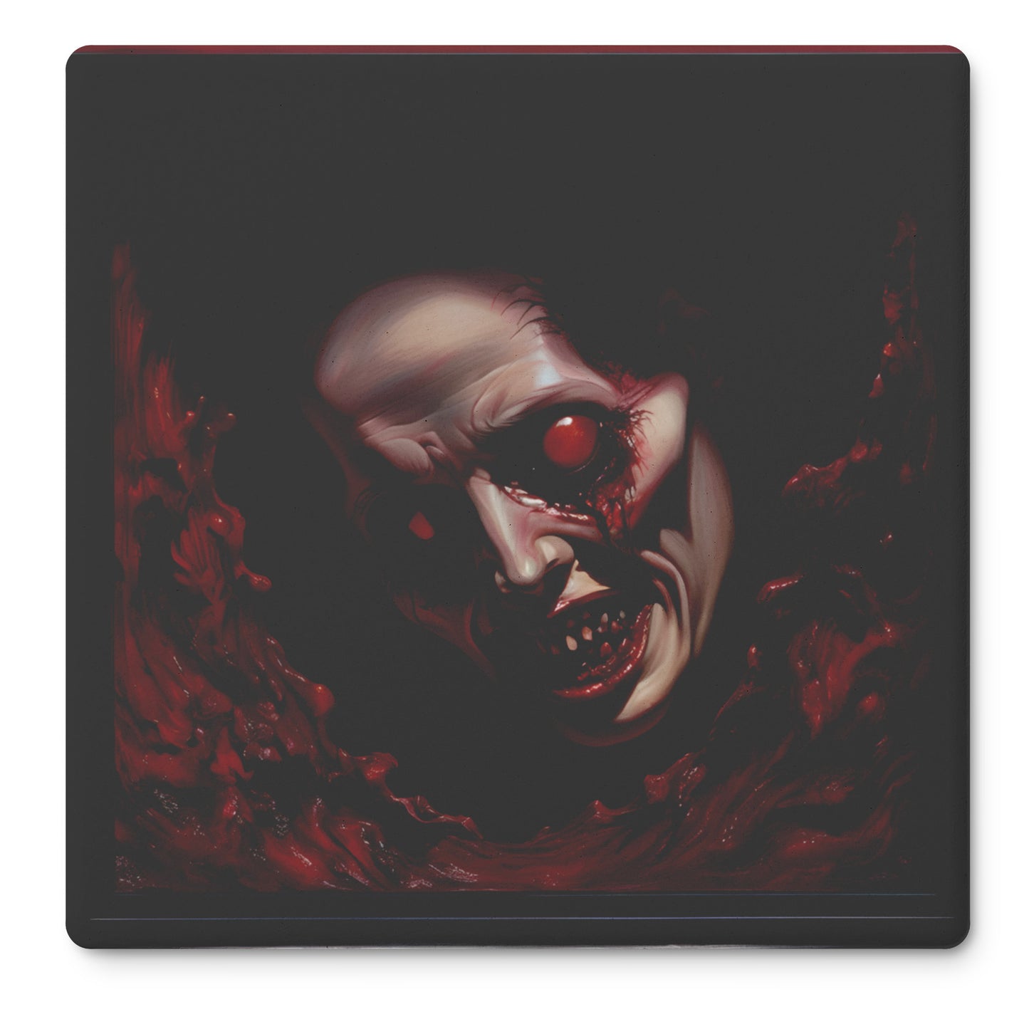 Red Eyed Zombie Horror Coasters