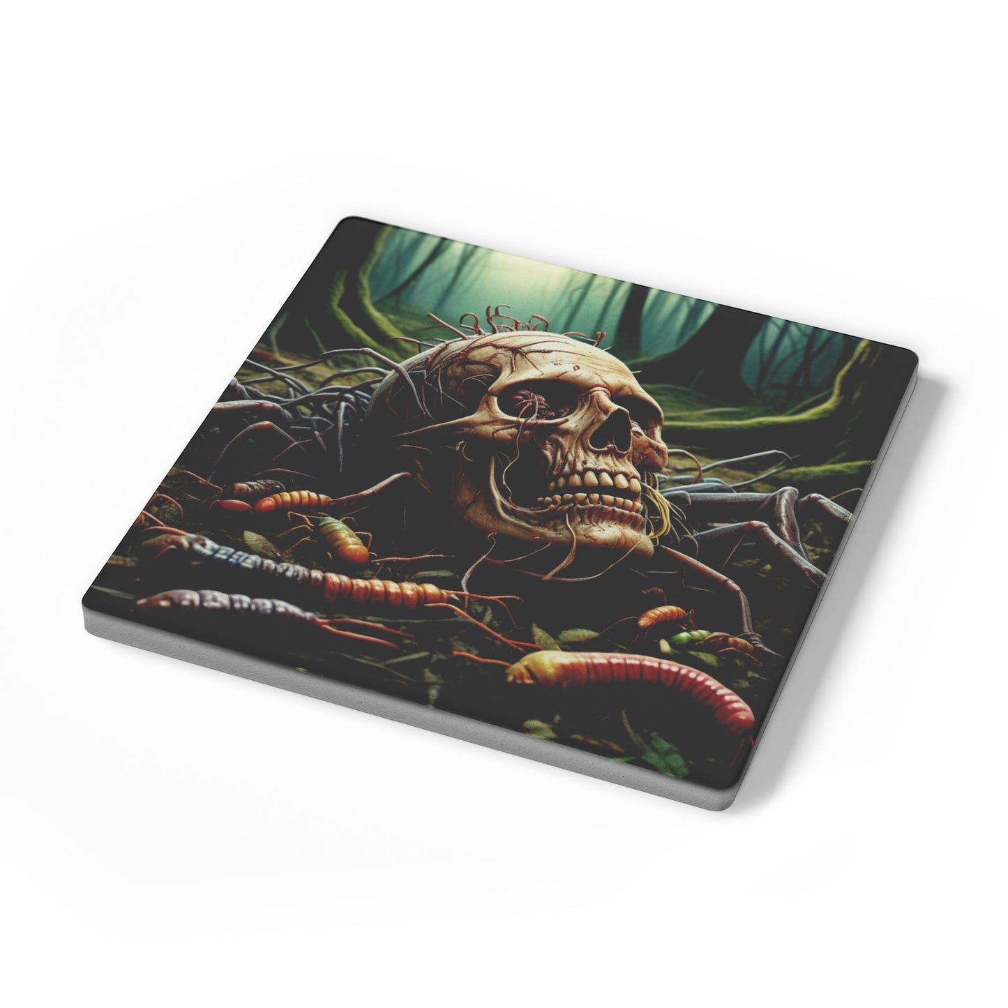 Stone Skull Coasters, Set of 4