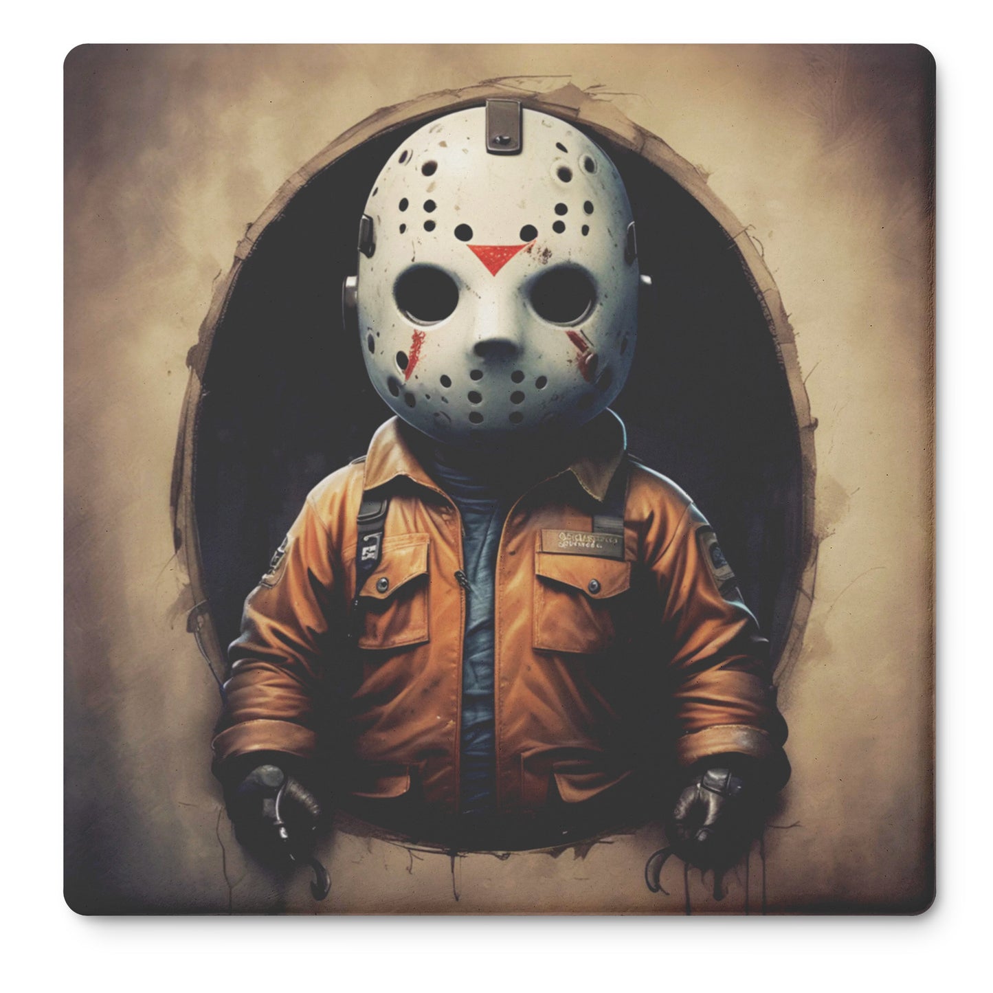 Young Voorhees Character Coaster Fan Art, Set of 4