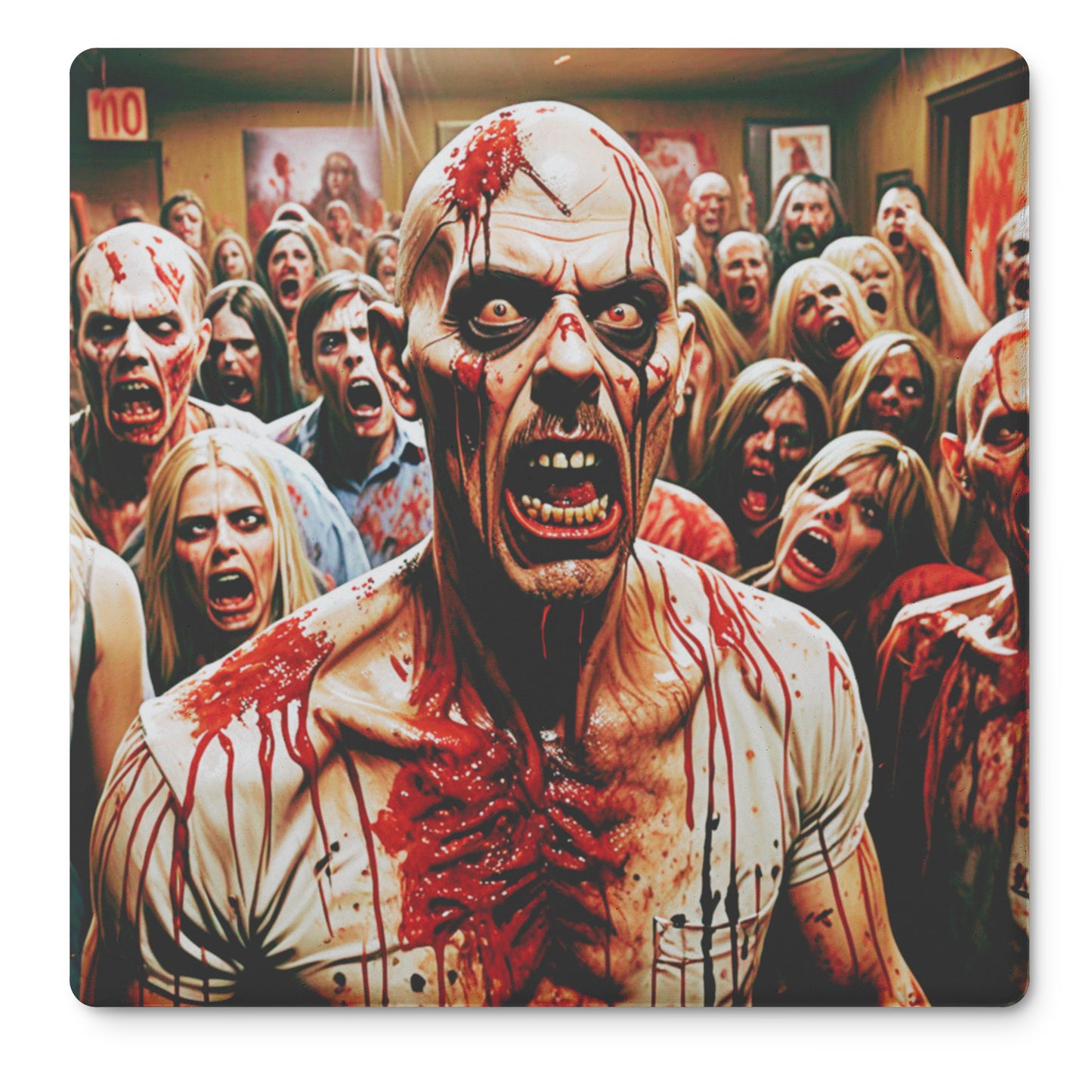 Zombie Horde Coasters, Set of 4