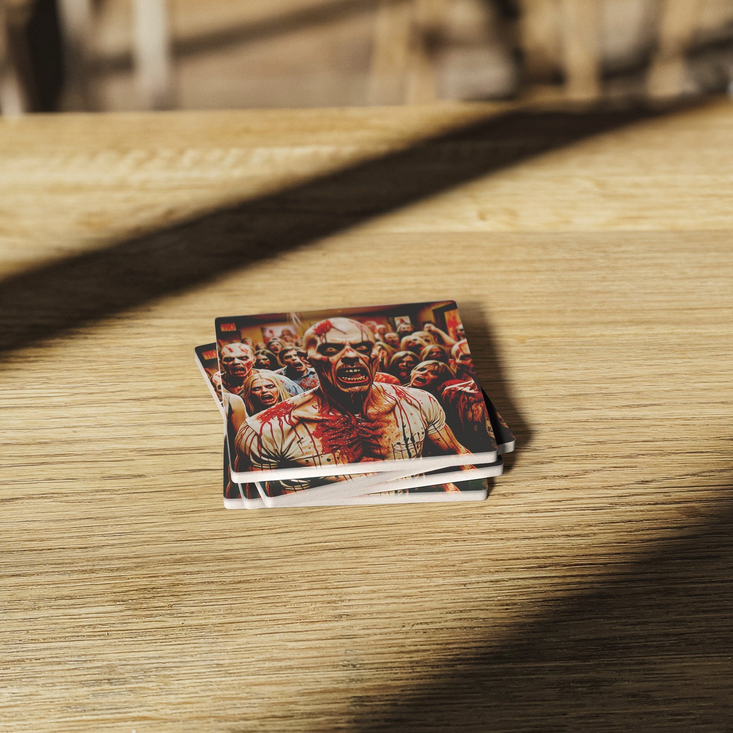 Zombie Horde Coasters, Set of 4
