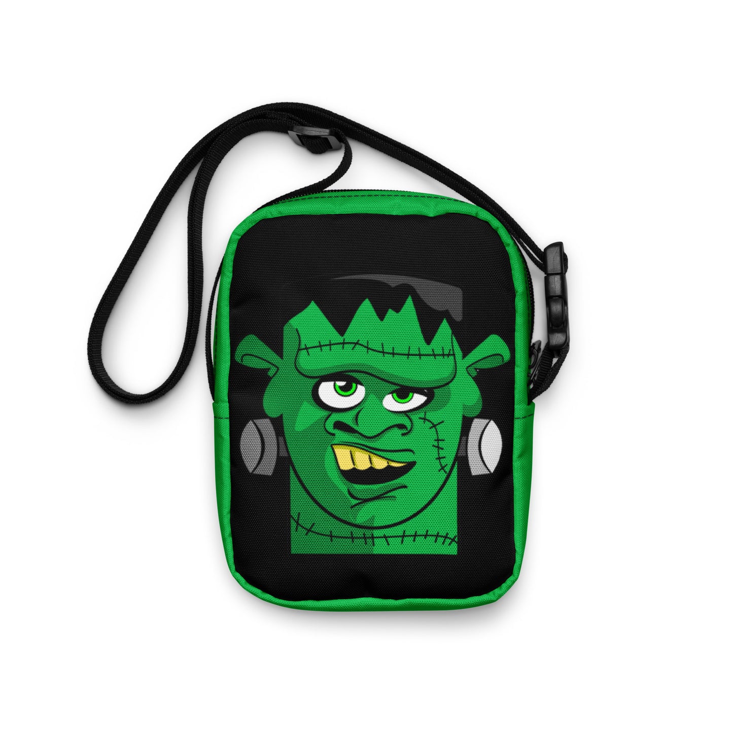 Frankenstein Monster Crossbody Bag Cute Halloween Accessory Trick or Treat Bag for Kids Fun Crossbody Bag