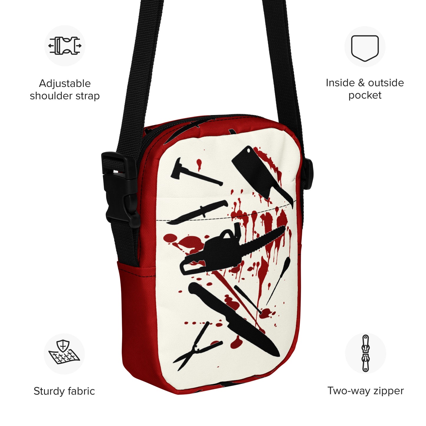 Horror Crossbody Bag Horror Movie Fan Horror Accessory Horror Lovers Bag Classic Horror Merch