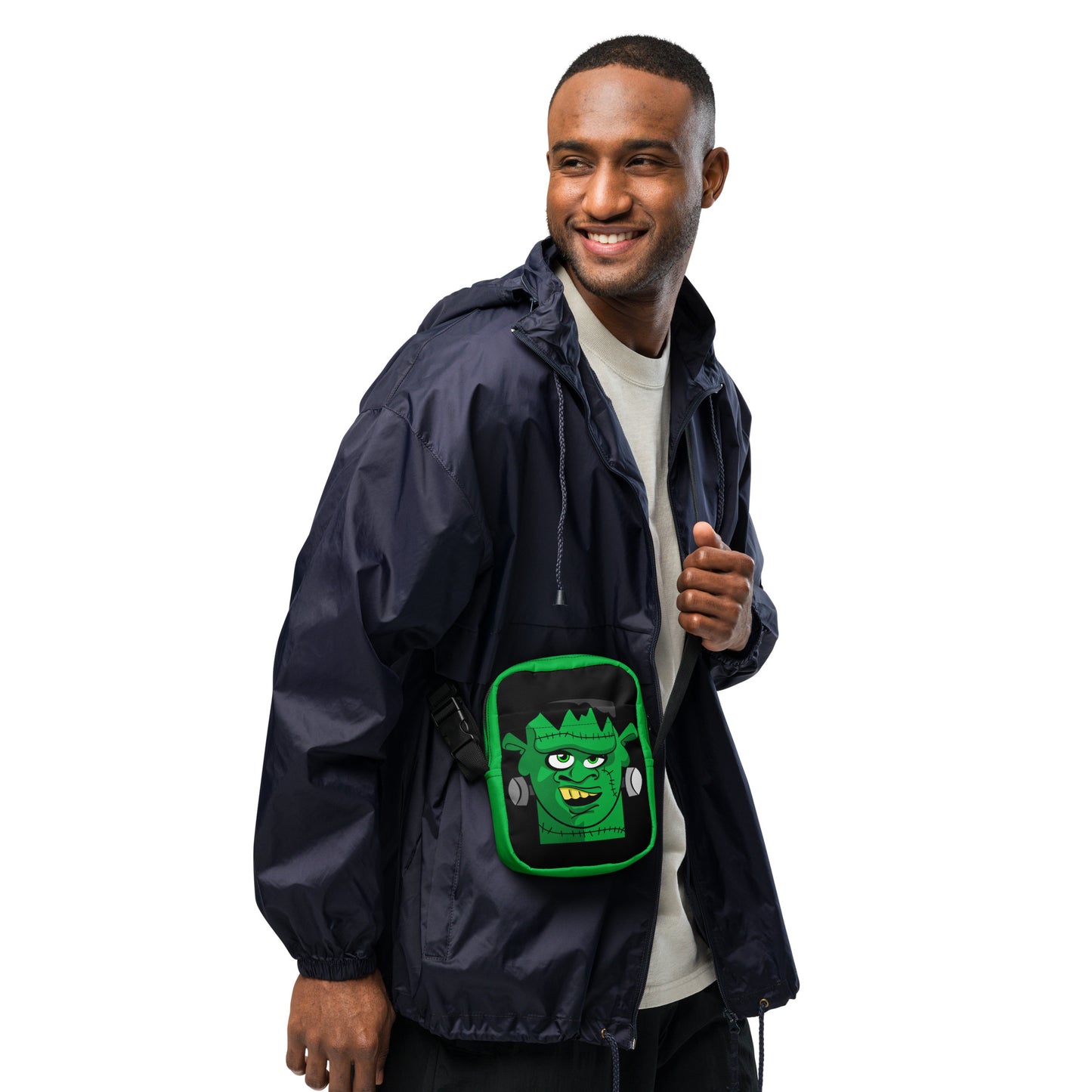 Frankenstein Monster Crossbody Bag Cute Halloween Accessory Trick or Treat Bag for Kids Fun Crossbody Bag