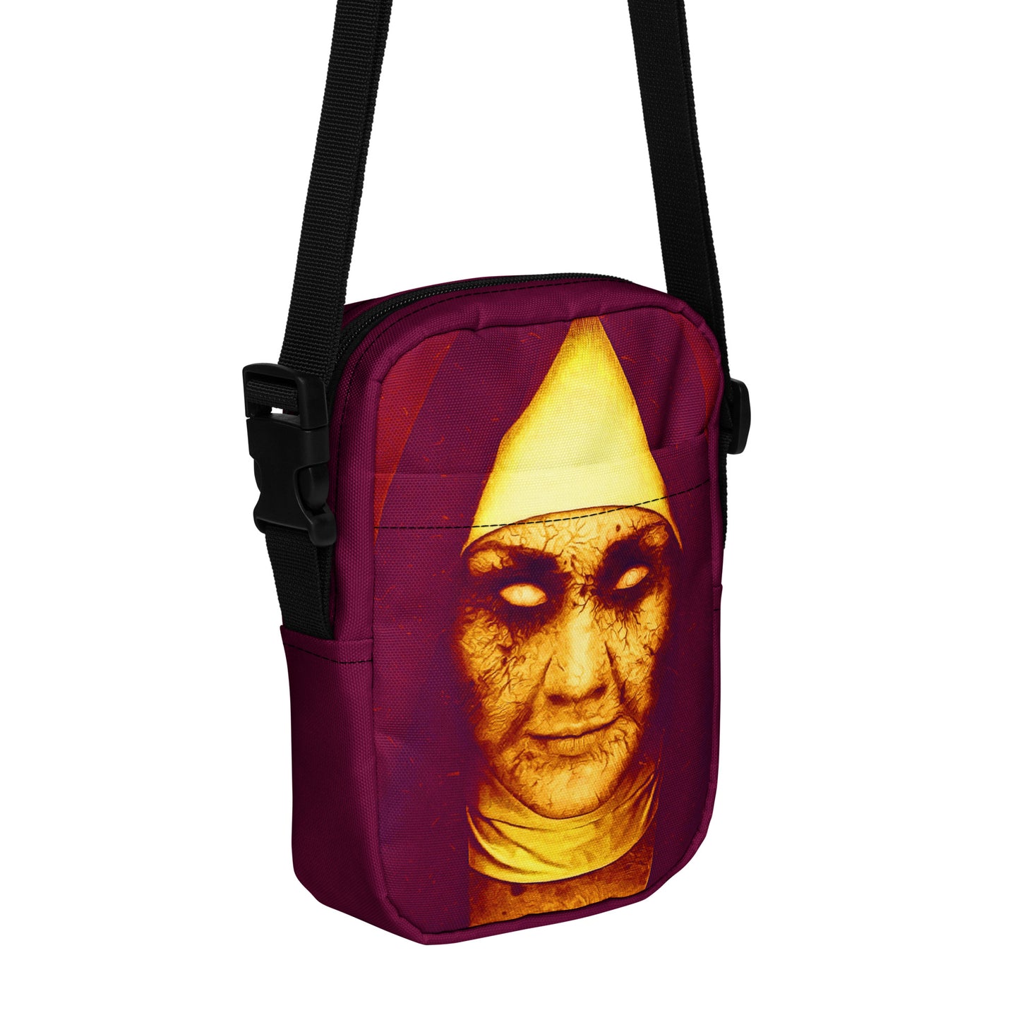 Evil Nun Bag Haunting Halloween Accessory Scary nun Crossbody Bag Creepy Halloween Purse