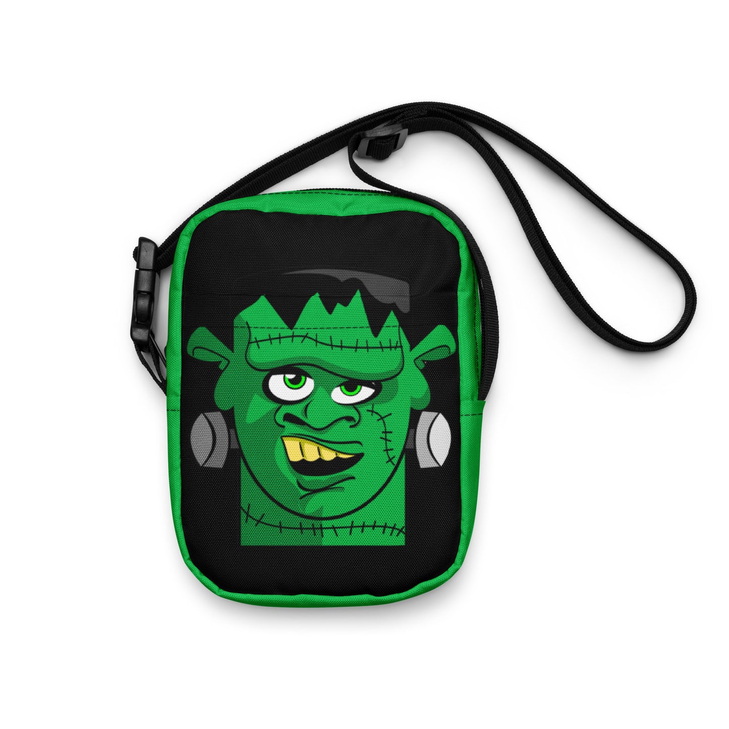 Frankenstein Monster Crossbody Bag Cute Halloween Accessory Trick or Treat Bag for Kids Fun Crossbody Bag