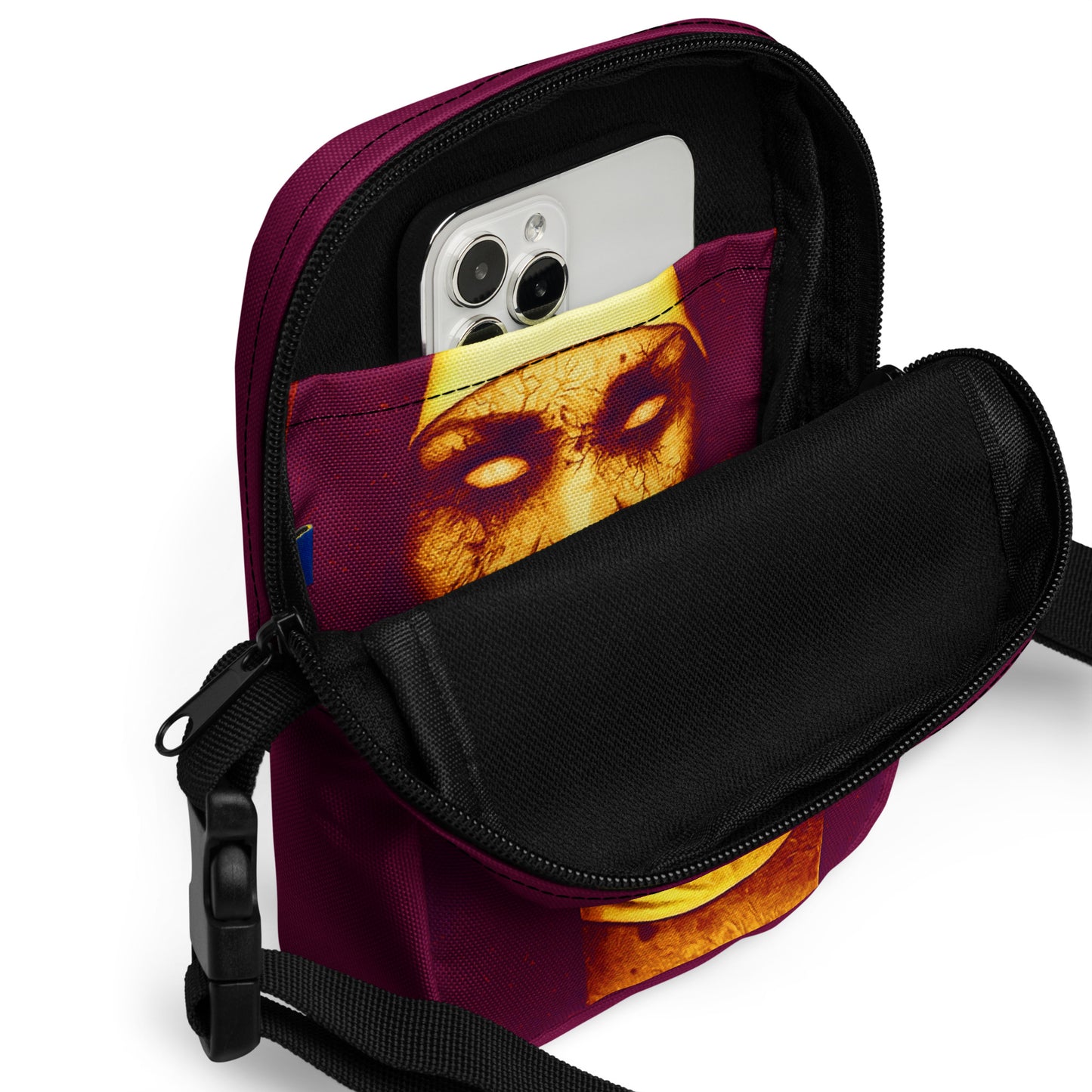 Evil Nun Bag Haunting Halloween Accessory Scary nun Crossbody Bag Creepy Halloween Purse