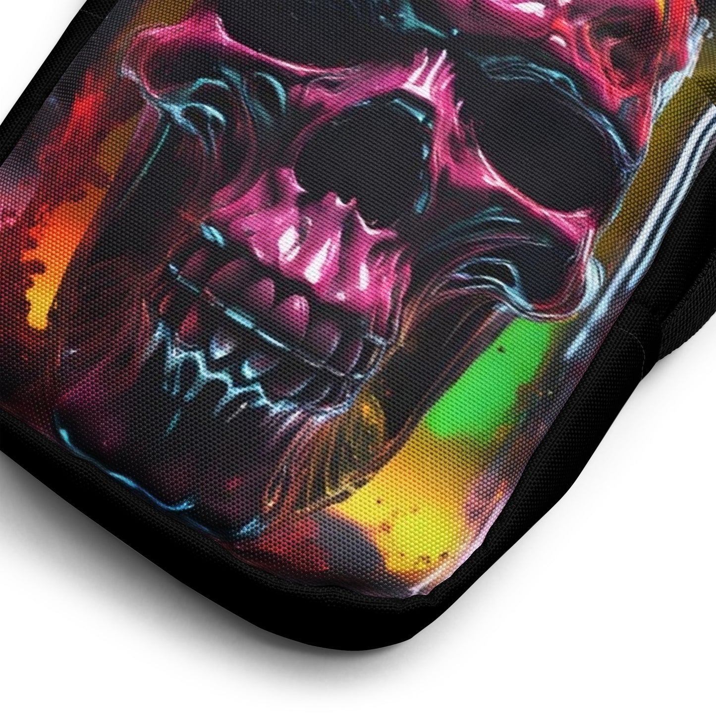 Unique Horror Crossbody Bag Macabre Purse with Crossbody Strap Skull Lovers Handbag Crossbody with Skull