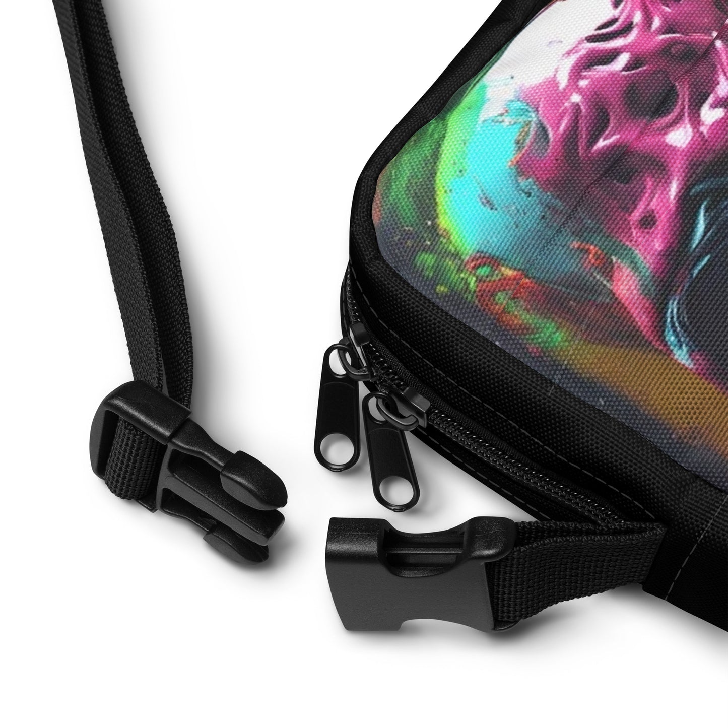 Unique Horror Crossbody Bag Macabre Purse with Crossbody Strap Skull Lovers Handbag Crossbody with Skull