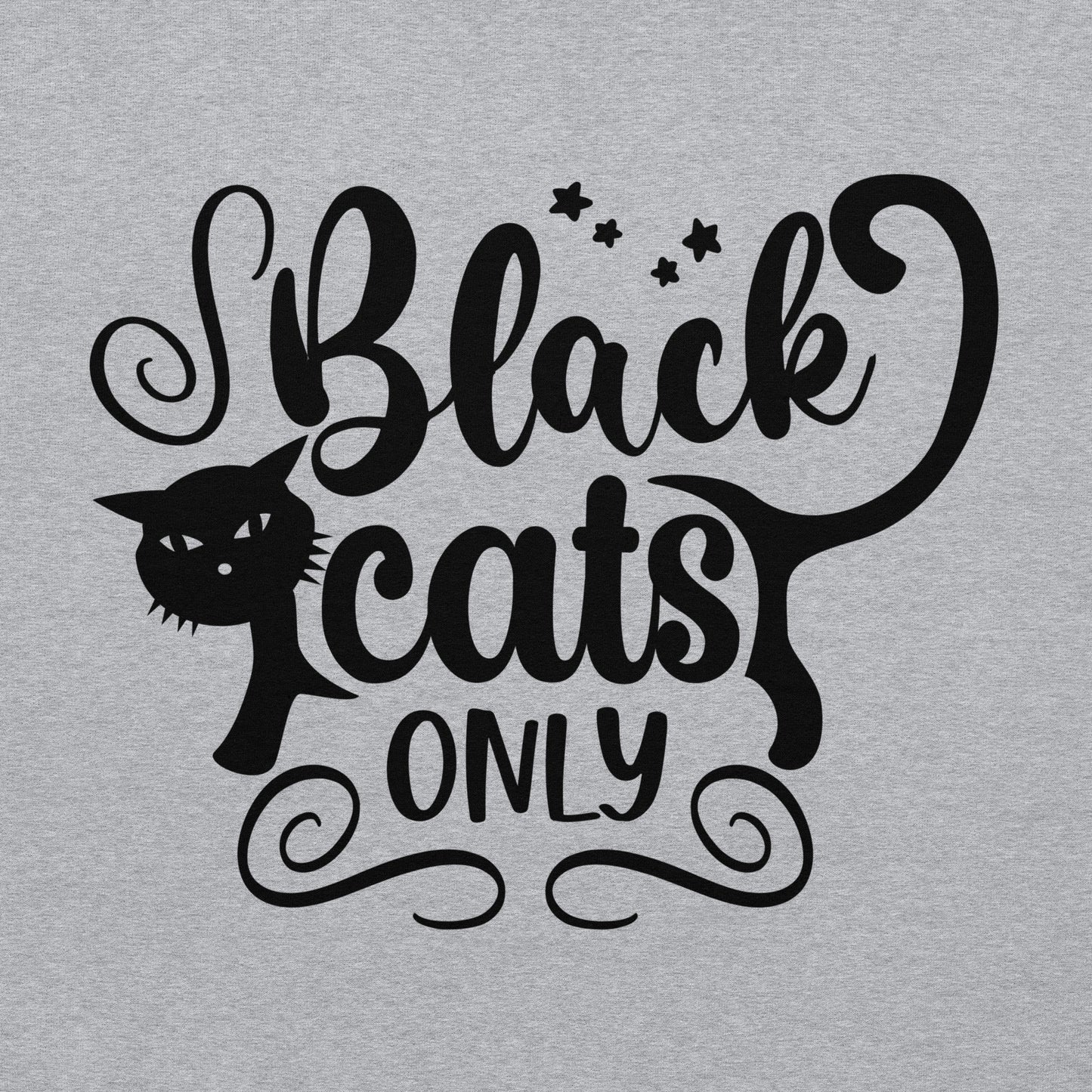 Black Cats Only Hoodie | Black Cat Halloween Top