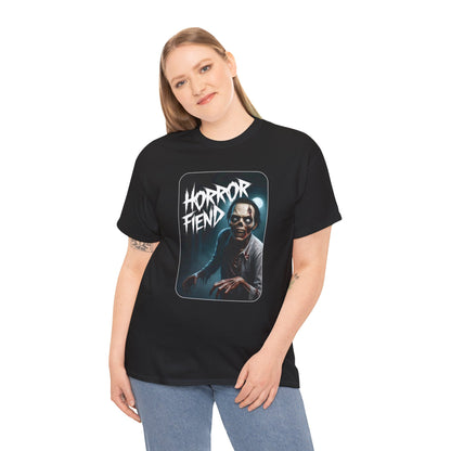 Horror Fiend Unisex Heavy Cotton Tee - Spooktacular Graphic Tee for Horror Enthusiasts