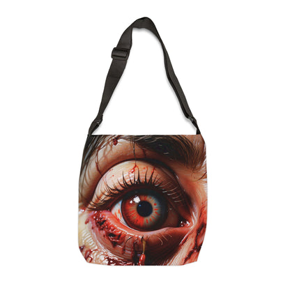 Gore Horror Eyeball Adjustable Tote Bag for Horror Lovers