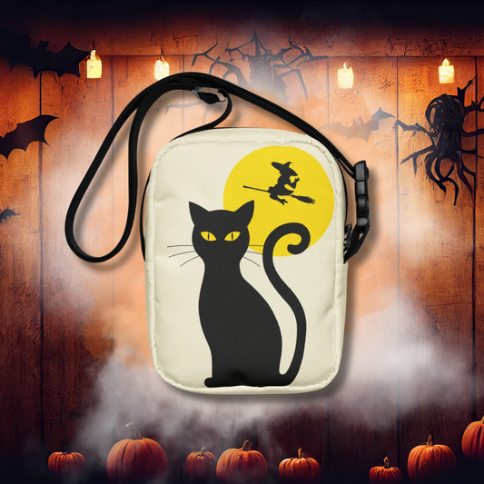 Halloween Bag Vintage Black Cat Purse Halloween Bag for Witches Witchy Crossbody Halloween Bags