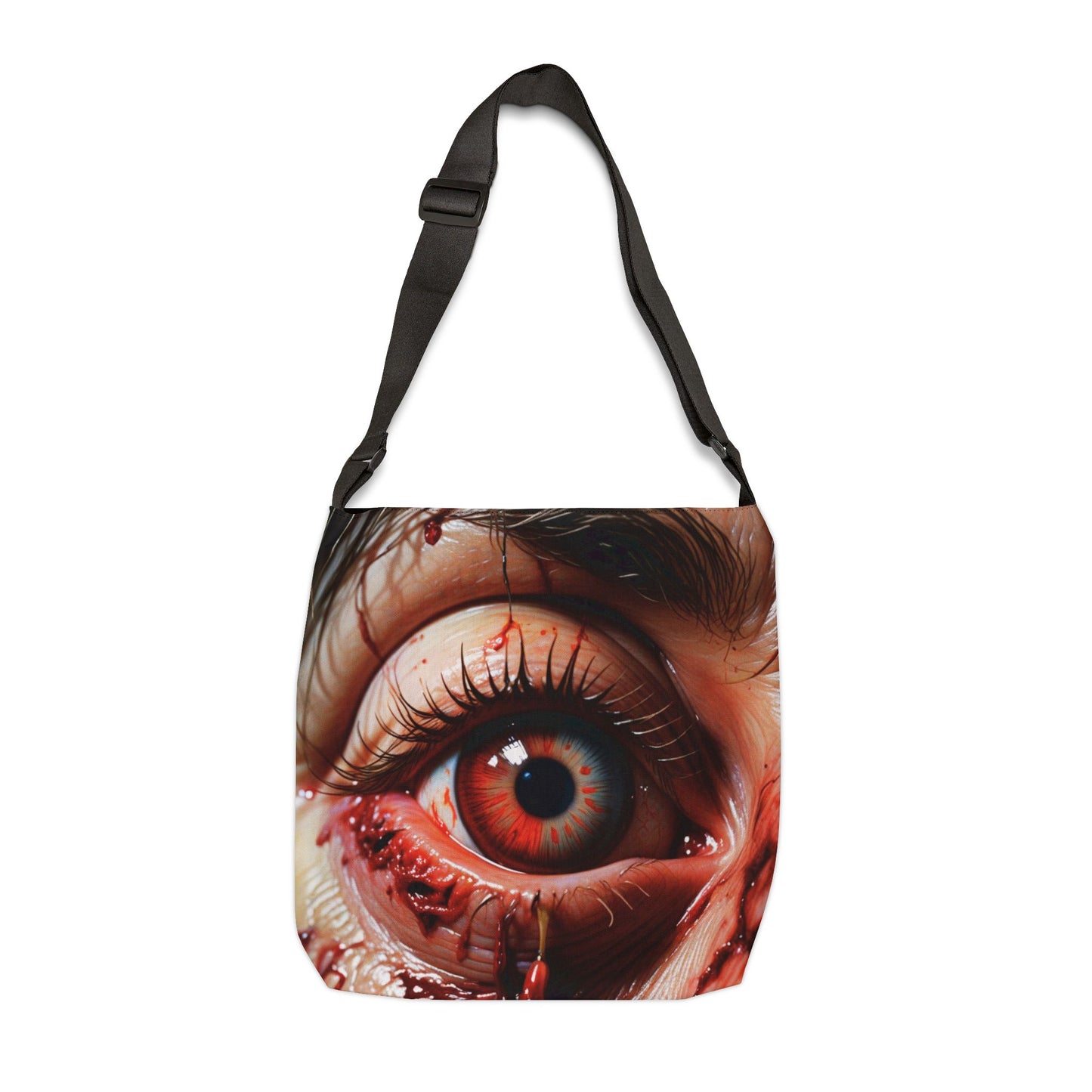 Gore Horror Eyeball Adjustable Tote Bag for Horror Lovers