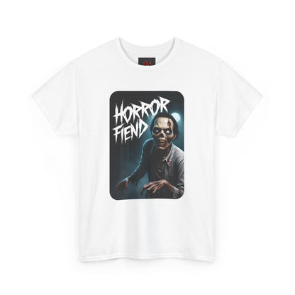 Horror Fiend Unisex Heavy Cotton Tee - Spooktacular Graphic Tee for Horror Enthusiasts