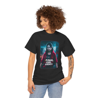 Final Girl Energy Unisex Heavy Cotton Tee - Horror Fan Shirt