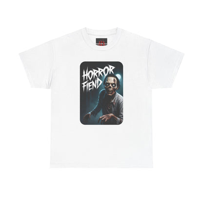 Horror Fiend Unisex Heavy Cotton Tee - Spooktacular Graphic Tee for Horror Enthusiasts