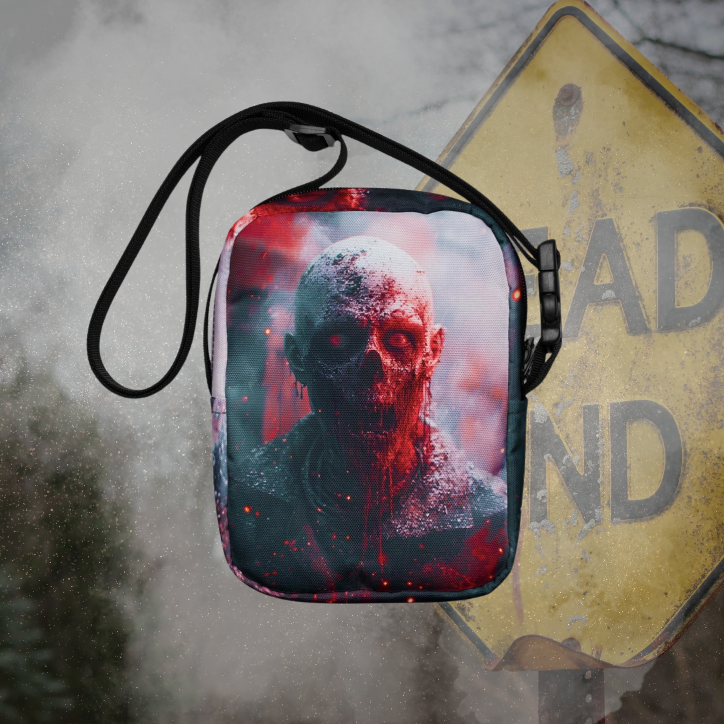 Zombie Crossbody Halloween Bag Canvas Horror Handbag Horror Lovers Bag