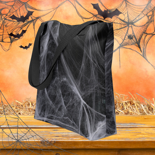 Spider Web Tote Bag | Halloween Tote Bags