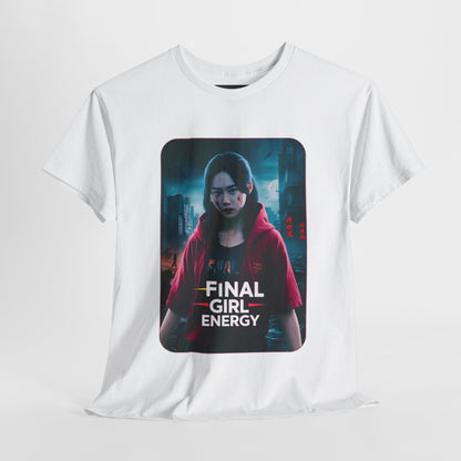 Final Girl Energy Unisex Heavy Cotton Tee - Horror Fan Shirt