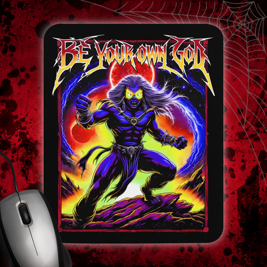 "Be Your Own God" Exclusive Horror Metal Style Mouse pad